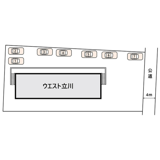 【間取り】 | ウエスト立川駐車場