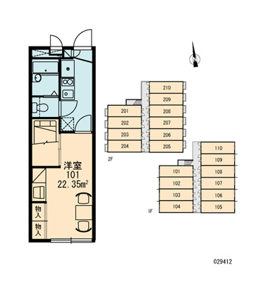 【区画図】 | レオパレス北巽駅西 