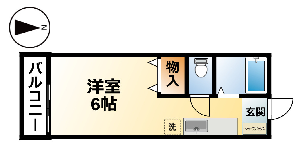 スカイコート求名の間取り