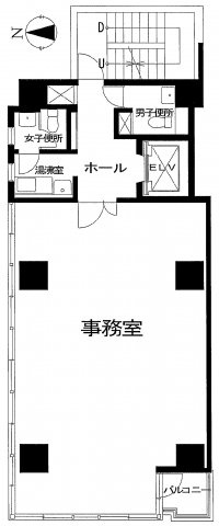 墨田区江東橋４丁目の事務所の間取り
