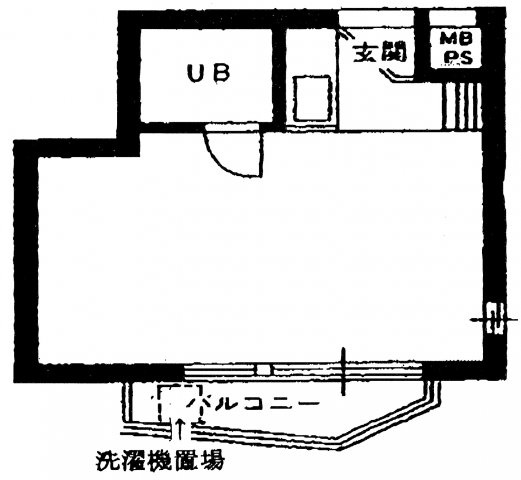 新宿区新宿４丁目の事務所の間取り