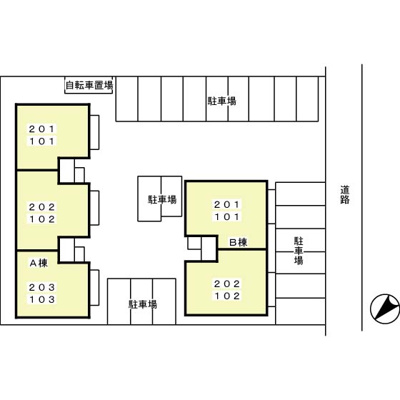【区画図】 | メゾン・ド・プルメリアＡ