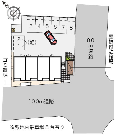 【駐車場】 | サンローズ仲原Ⅱ