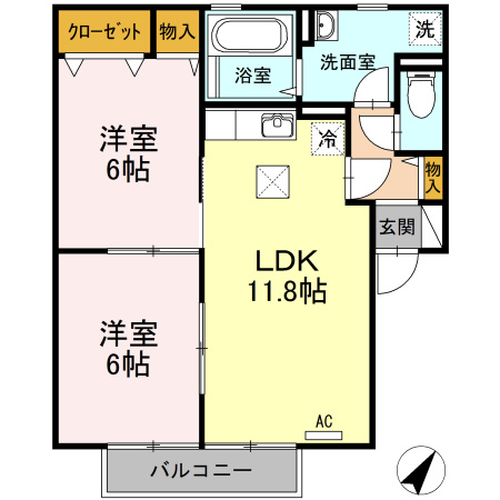 【間取り】 | ＢＡＩＥＮ B棟