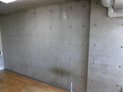 グランデ西京極の内装|コンクリート打ちっ放し