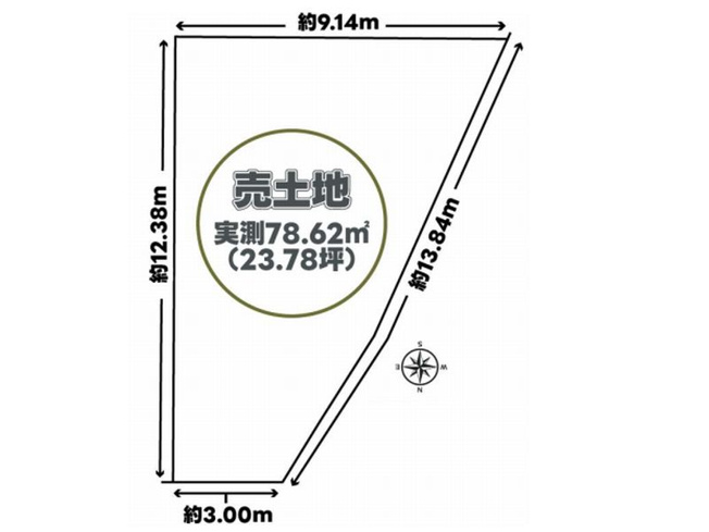 【土地図】 | 山科区西野櫃川町　売地