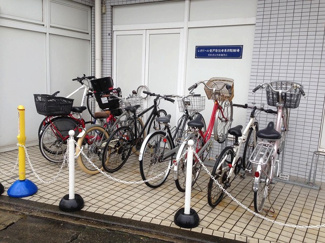 【その他共用部分】 | 敷地内に駐輪場を完備しています！荷物が重いときに自転車があれば助かりますね！