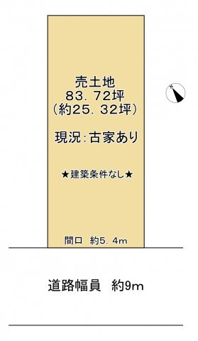近江八幡市池田本町　売土地の土地図