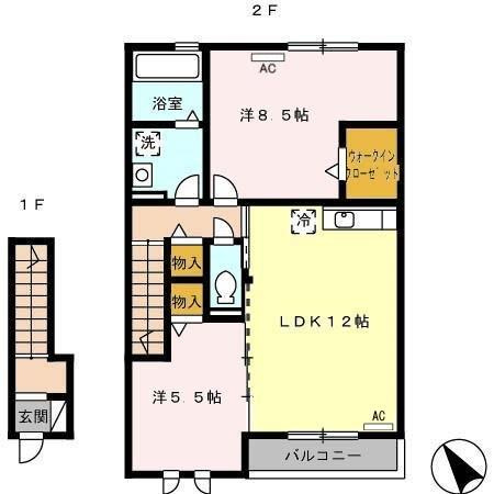 【間取り】 | ラ・ヴィスタB棟