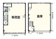 上島４丁目倉庫付事務所Ⅱの間取り