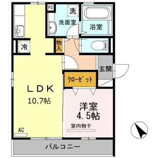 【間取り】 | プレンティー引野　 A