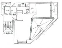 港区麻布十番２丁目の店舗事務所の間取り