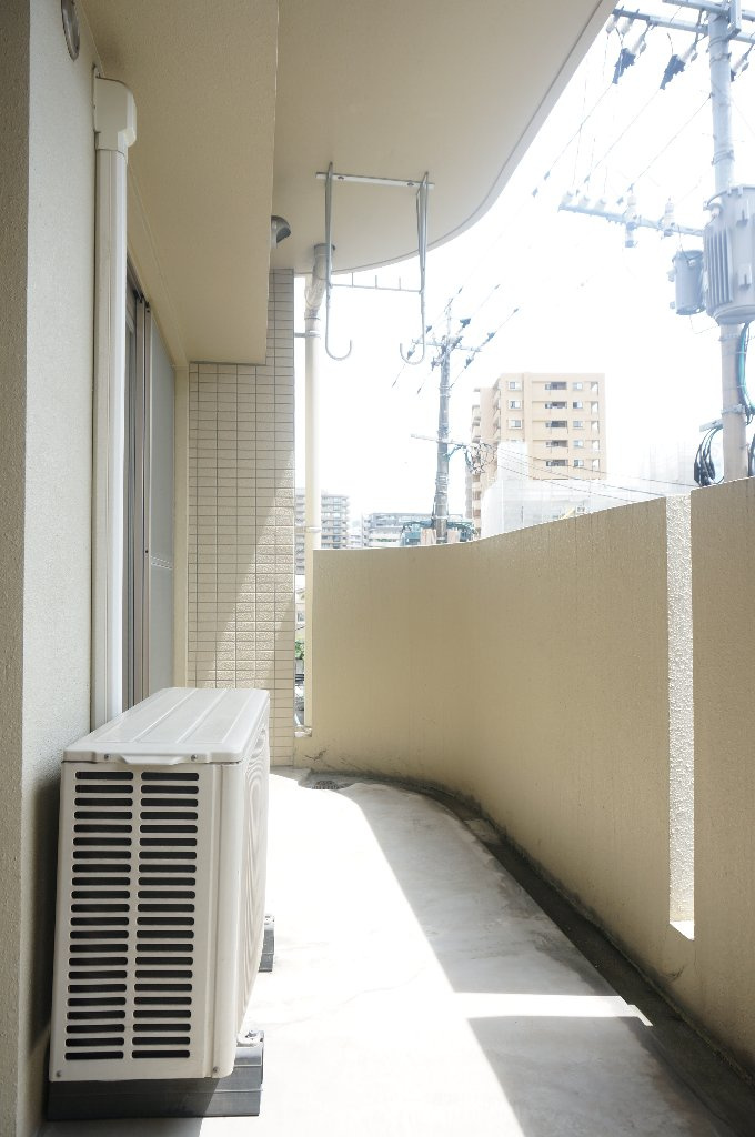 熊本市中央区水前寺３丁目の賃貸マンションのバルコニー