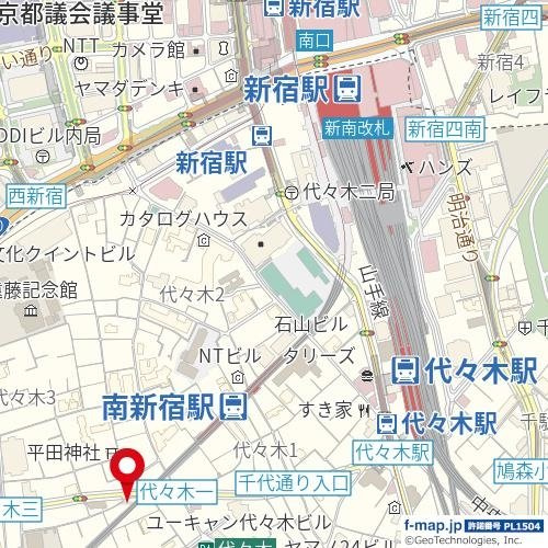 【地図】 | スカイコート代々木
