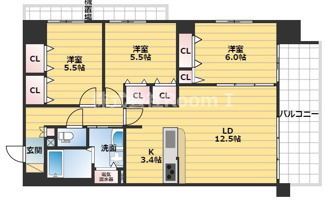 【間取り】 | フォレステージュ谷町
