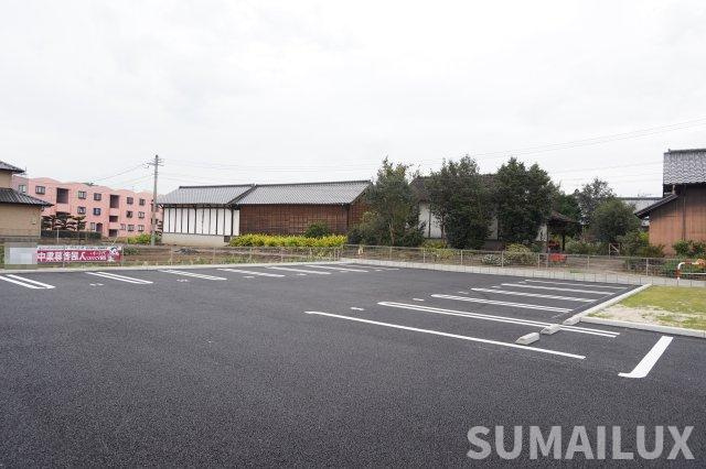熊本市北区龍田７丁目のアパートの駐車場