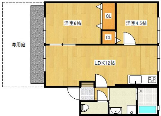 ハイム東山Ⅰ【キャッシュバック対象物件】の間取り