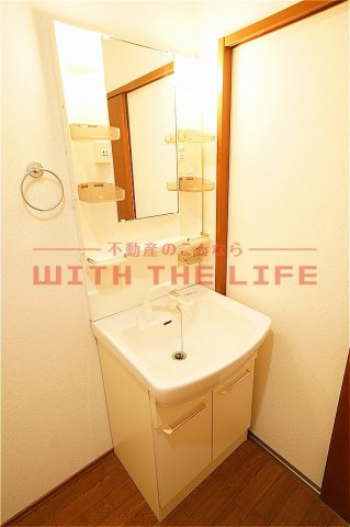 ハイム東山Ⅰ【キャッシュバック対象物件】の独立洗面台|独立洗面化粧台が付いています※現状優先