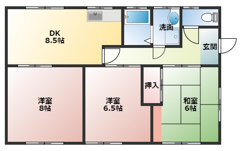 本山借家の間取り