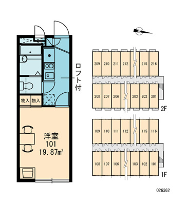 【区画図】 | レオパレス太子田
