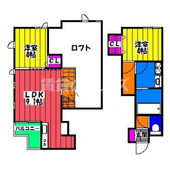【間取り】 | ＣＢ博多南フクシア | ＣＢ博多南フクシアの間取り