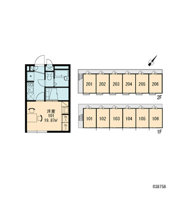 【区画図】 | レオパレスセレンコート高井田