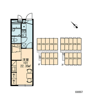 【区画図】 | レオパレスＣｓグランパ