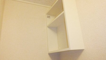 ヴィラセゾン船橋本町のその他|洗濯機置き場にも収納棚がありますよ