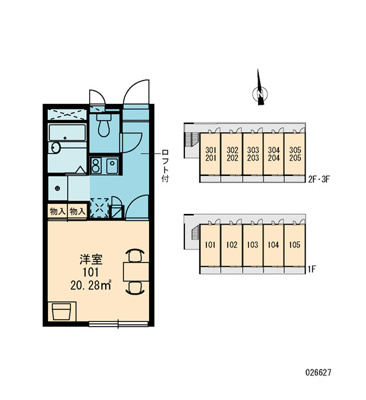 【区画図】 | レオパレスヴィヴレⅡ