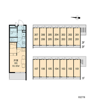 【区画図】 | レオパレスカサブランカ