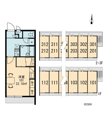 【区画図】 | レオパレスコムフィー鶴見