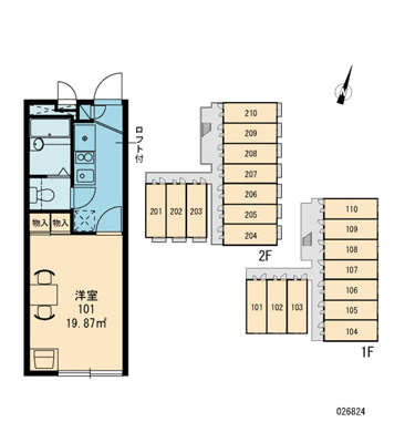【区画図】 | オパレスルーメット中之茶屋