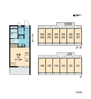 【区画図】 | レオパレス平野南