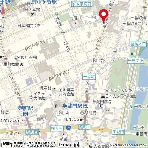 【地図】 | 朝日三番町プラザ