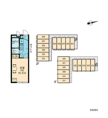 【区画図】 | レオパレスタツミⅡ