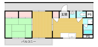【間取り】 | とき和コーポＢ棟