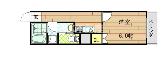 【間取り】 | ヴェルドミール小阪（河内小阪賃貸） | 間取りです