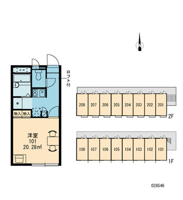 【区画図】 | レオパレスｐａｔａｔａ