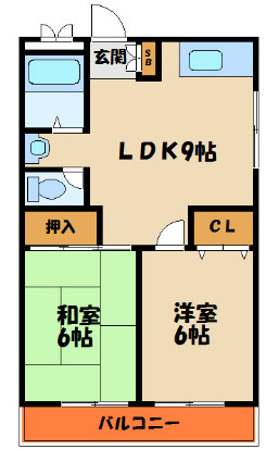 明政ハイツの間取り