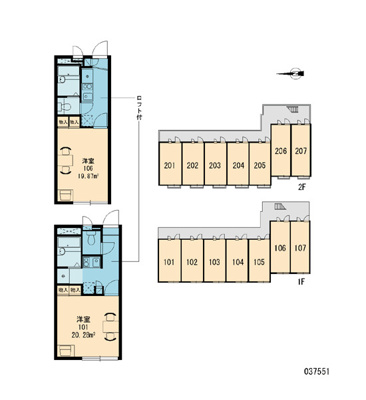 【区画図】 | レオパレス上坂部Ⅱ