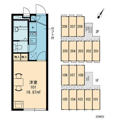 【区画図】 | レオパレス若竹
