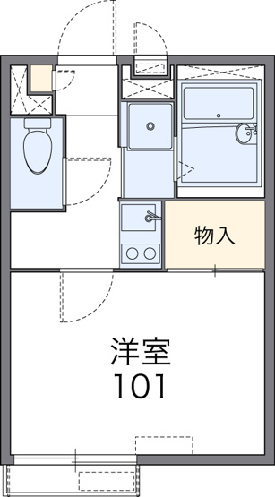 【間取り】 | ヤングヴィラ坂上 
