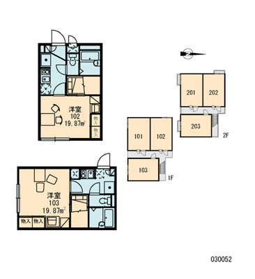 【区画図】 | レオパレスＴＷＩＮＫＬＥ 