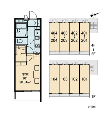 【区画図】 | レオパレス鳴尾Ａ