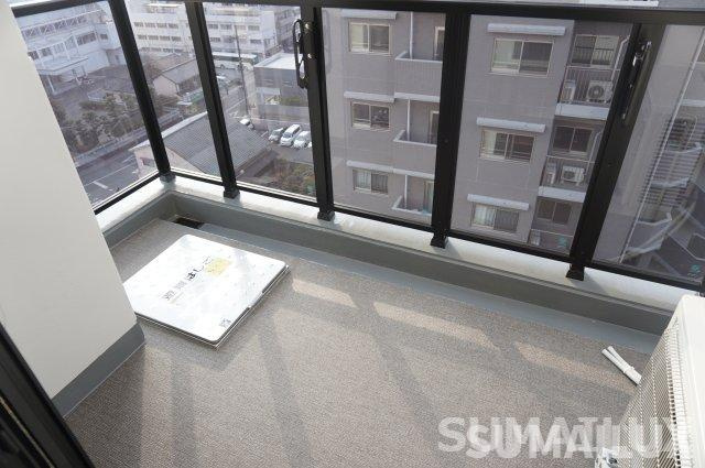 熊本市中央区九品寺２丁目の賃貸マンションのバルコニー