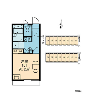 【区画図】 | レオパレス八雲西 