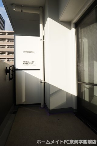 熊本市中央区九品寺２丁目の賃貸マンションのバルコニー