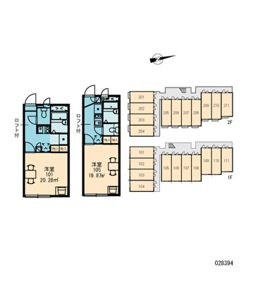【区画図】 | レオパレスエルザ２ 