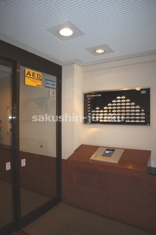 ライオンズヴィア―レ習志野　４階部分のエントランス|オートロック