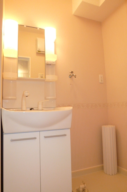 メゾンドルーラルⅡ【キャッシュバック対象物件】の洗面所|脱衣スペースもあります